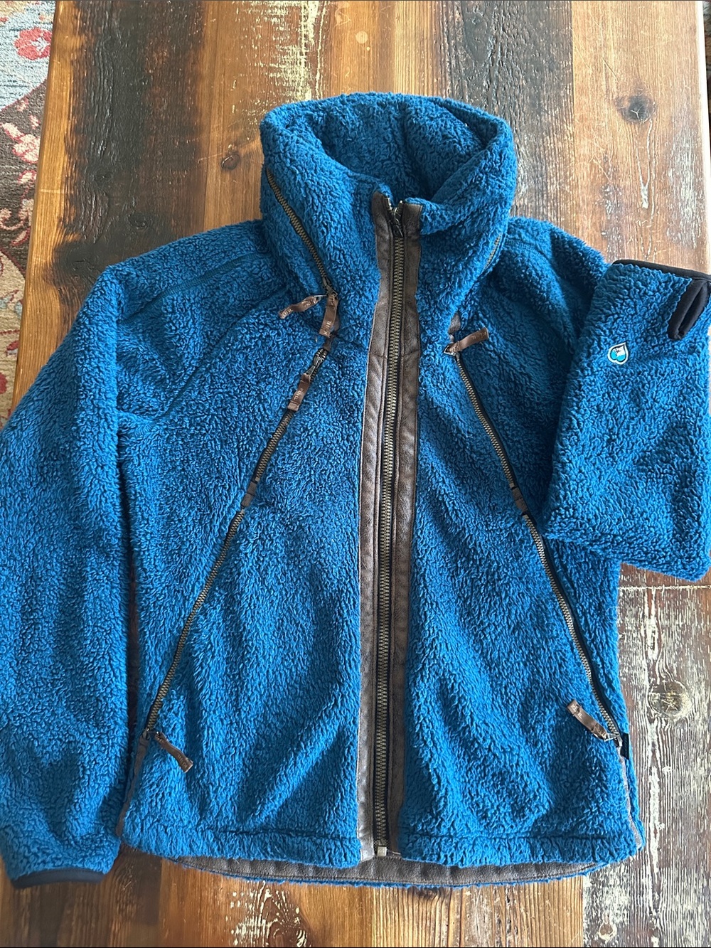 Kuhl Teal Sherpa Fleece Jacket